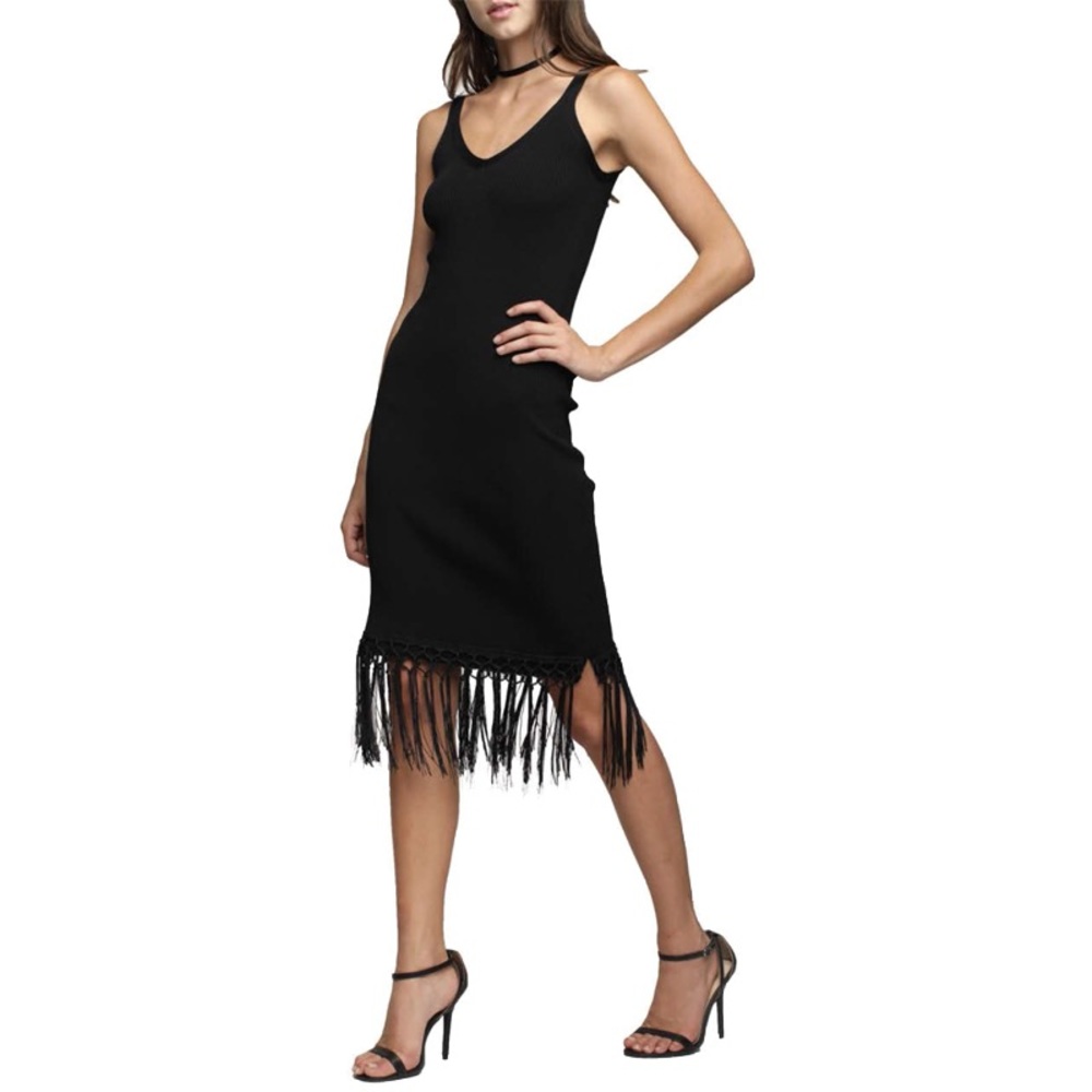 Line & Dot libre fringe tank top dress